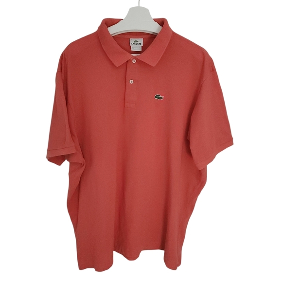 LACOSTE Men's Classic Fit Original polo coral size 9 (4XL) - Picture 7 of 11